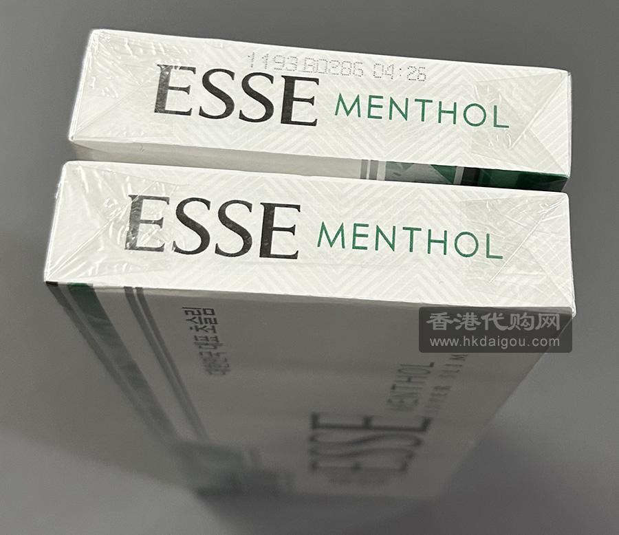 韩国爱喜蒲荷(绿色绿爱)  ESSE Menthol super slim 5mg