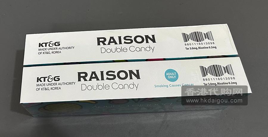 香港代购 韩国铁塔猫糖果双爆珠(大糖果)  Korea Raison Double Candy cooling bling 3mg