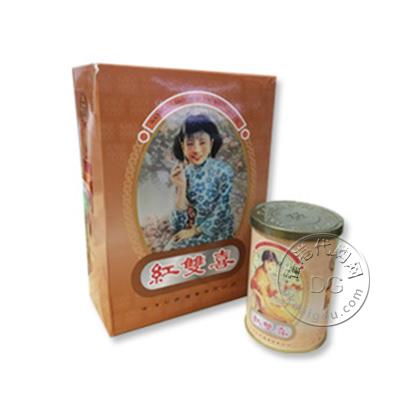 香港南洋红双喜(珍藏版罐装) (免税店港版民国美女 黄色/青色 四罐每罐50支共200支)